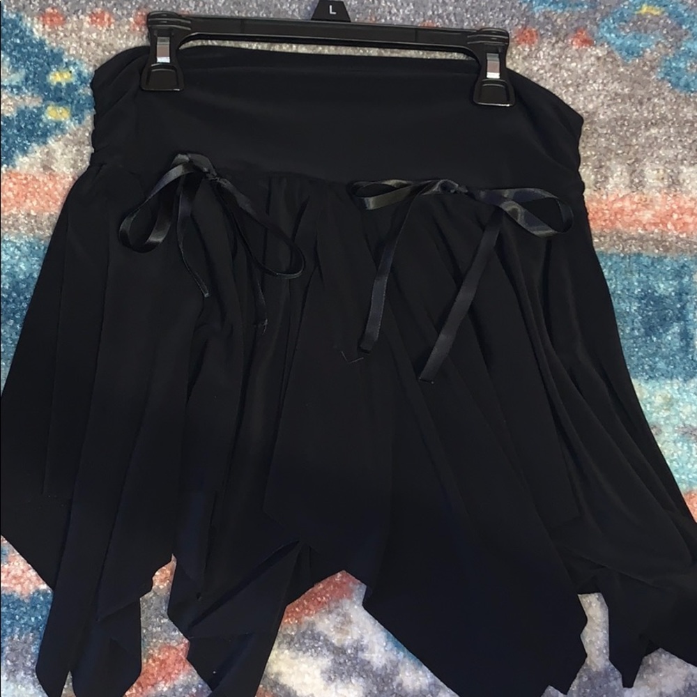 black skirt